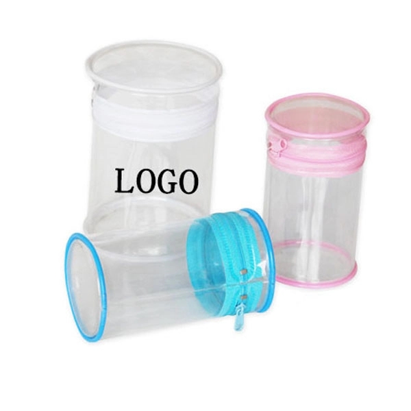 PVC Cylinder Cosmetic Bag 2