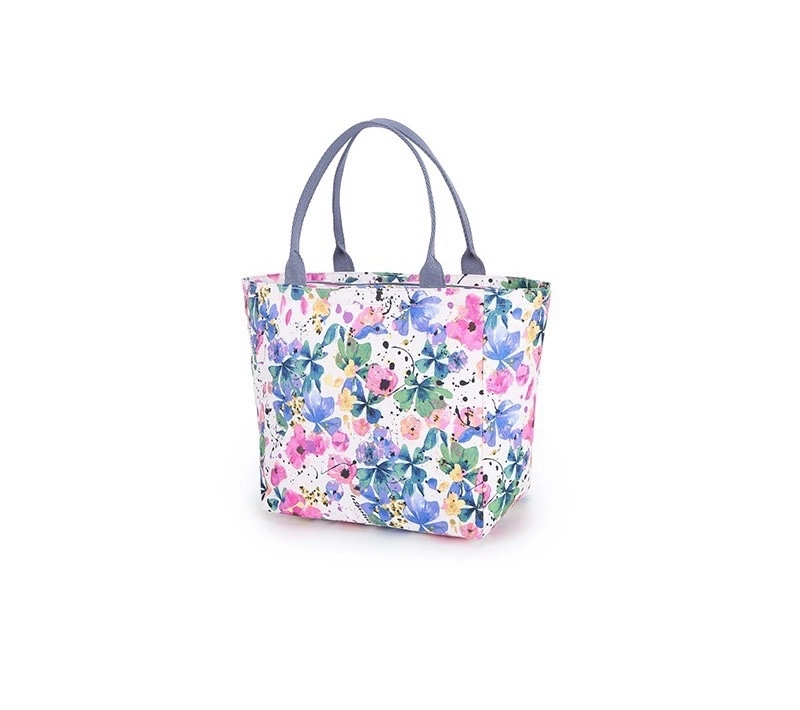 Canvas Handbag With 2 Front Pockets, custom tote bag with logo imprint 6