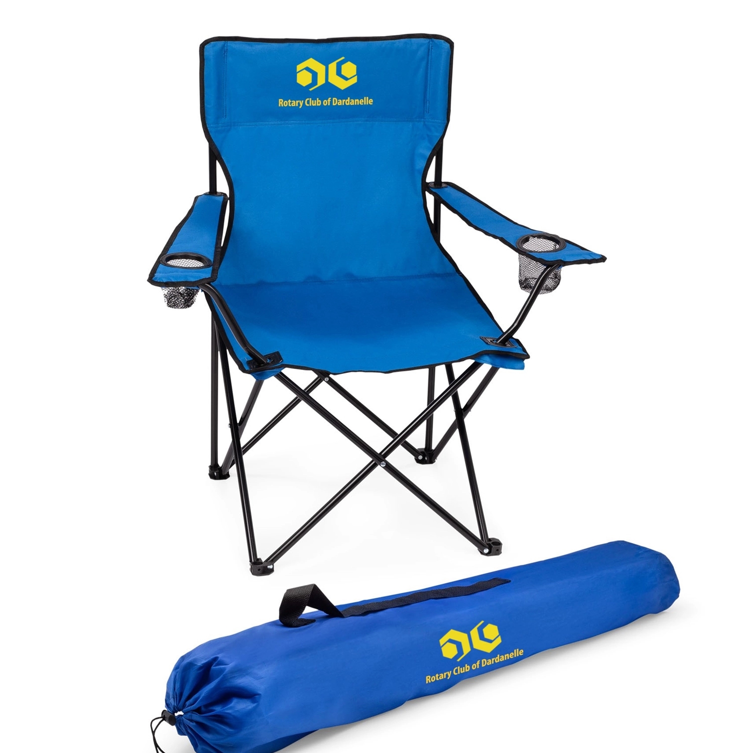 Folding Chair With Double Cup Holder 3