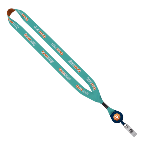 3/4" Dye-Sublimated Lanyard with Metal Crimp & Retractable Badge Reel 10