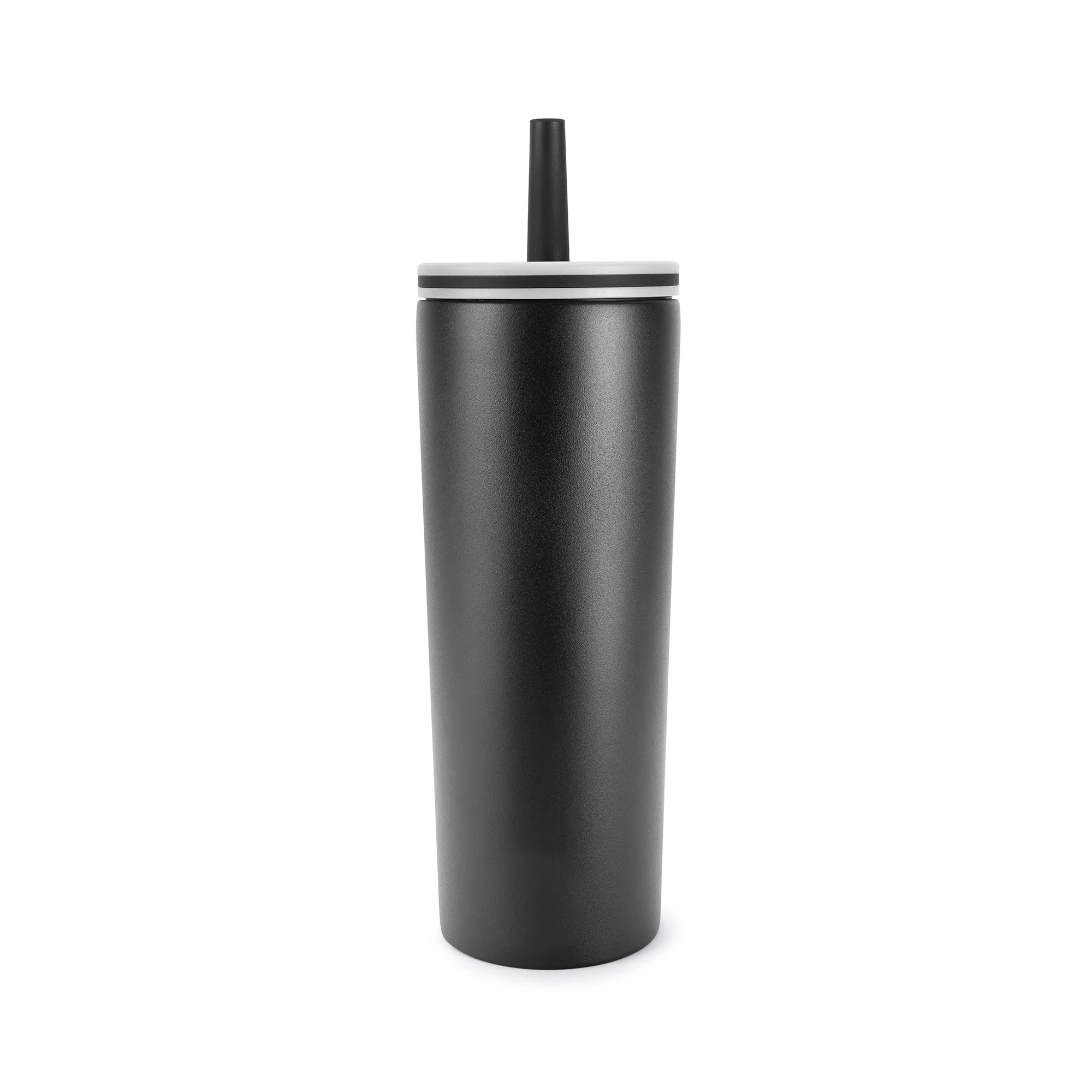 ChillFlow Stainless Steel Mug with Straw 24oz. 1