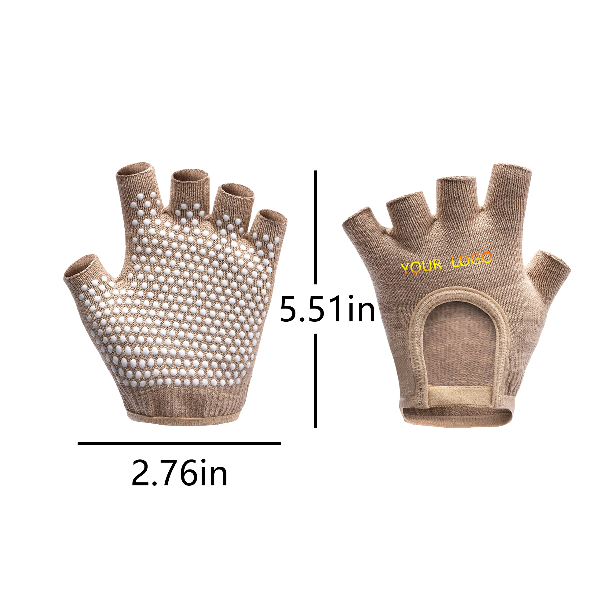 Women's Fingerless Yoga Gloves 3