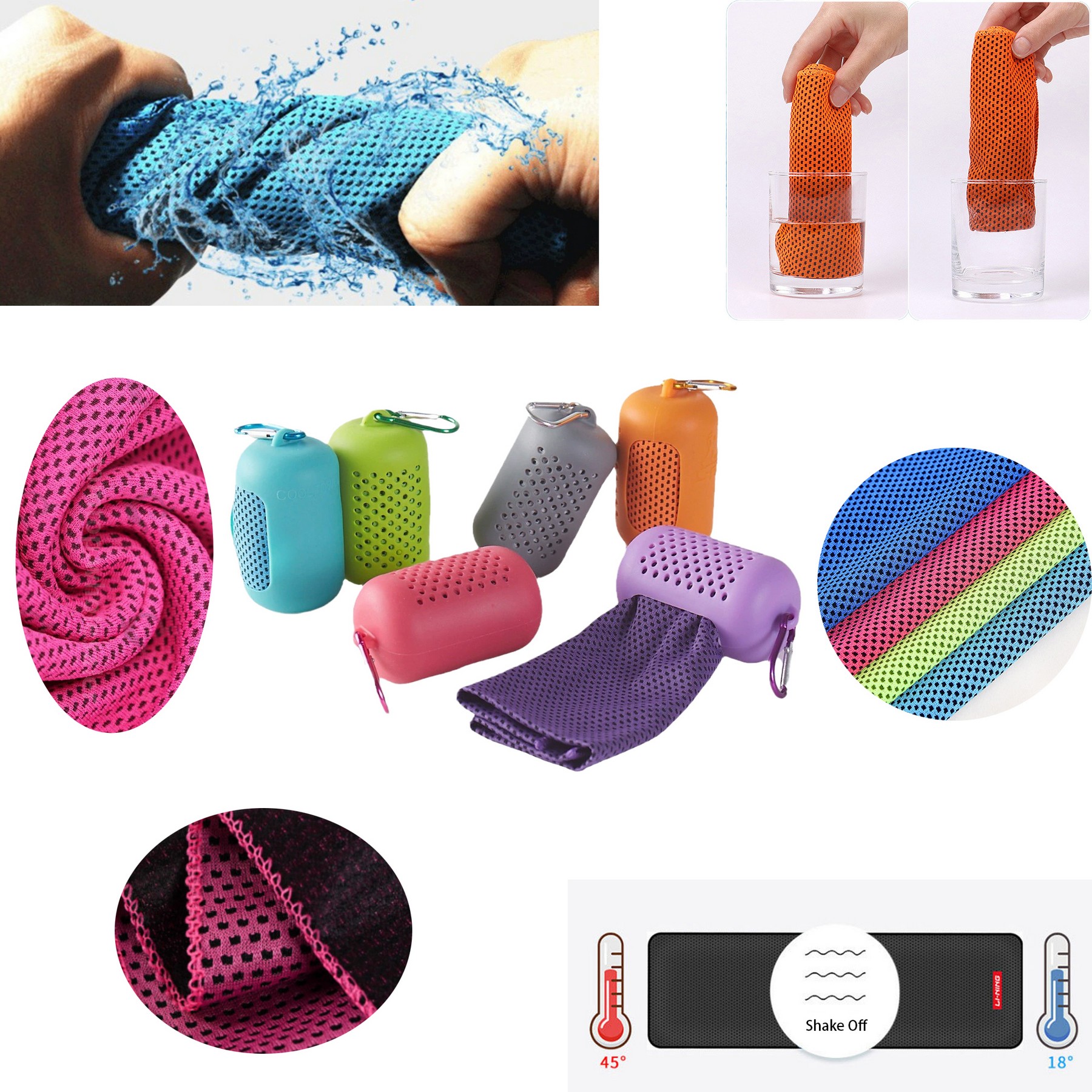 Summer Ice Silk Cool Sports Towel 3