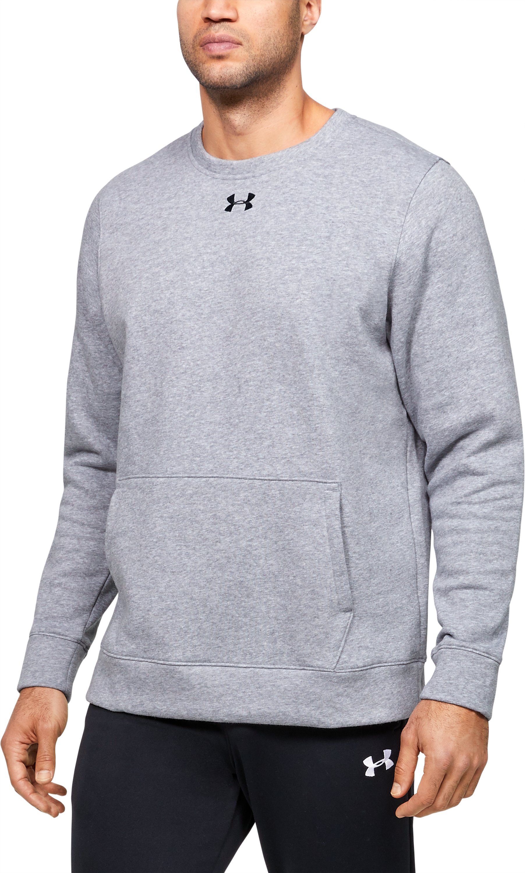 UA Rival Fleece 2.0 Team Men's Crew, custom hoodie or sweatshirt with logo imprint 8