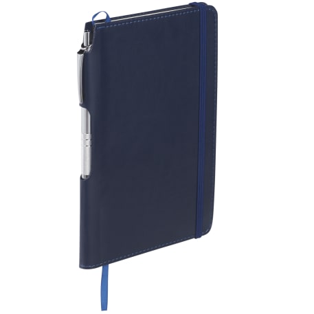 FSC® Mix 6" x 8.5" Viola Bound Notebook with Pen 4
