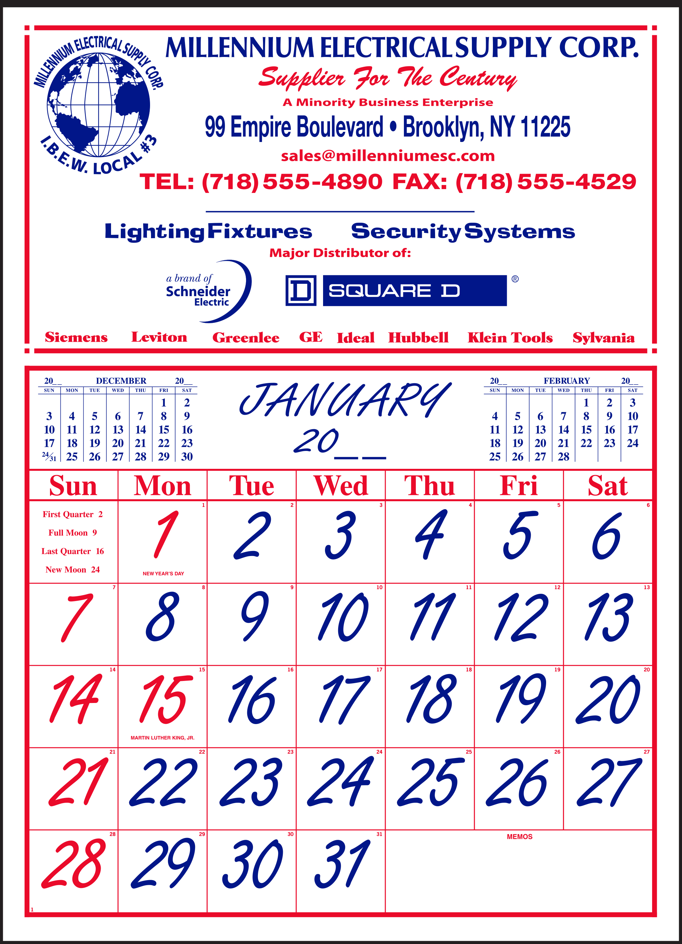 Style 83 Large 12-Sheet Calendar 1