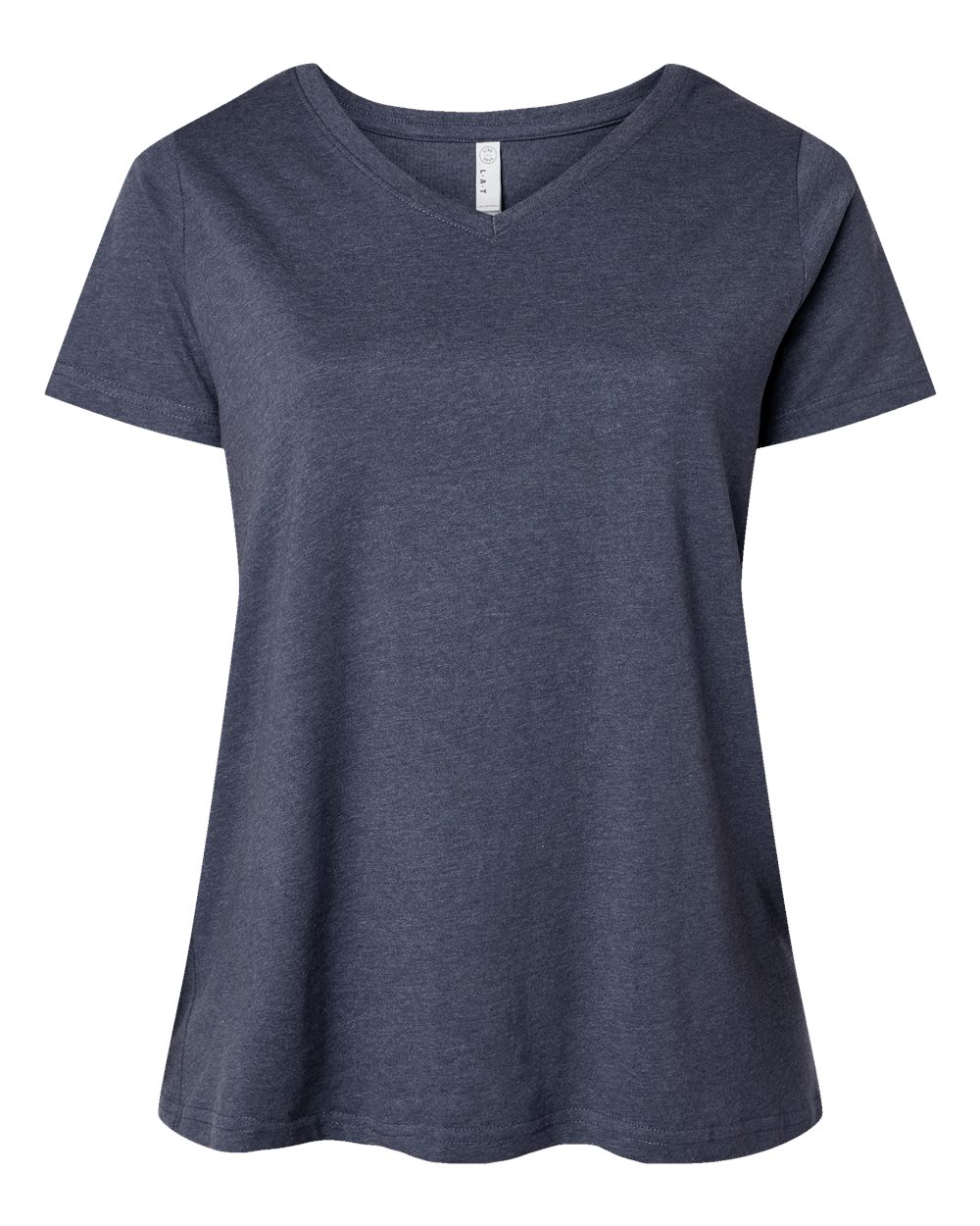 Women's Curvy Collection Fine Jersey V-Neck Tee - 3817 67