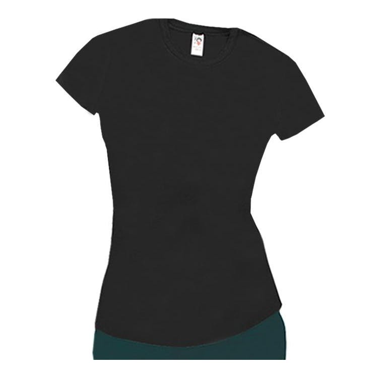 Women's Spandex T-Shirts - Black Medium 2