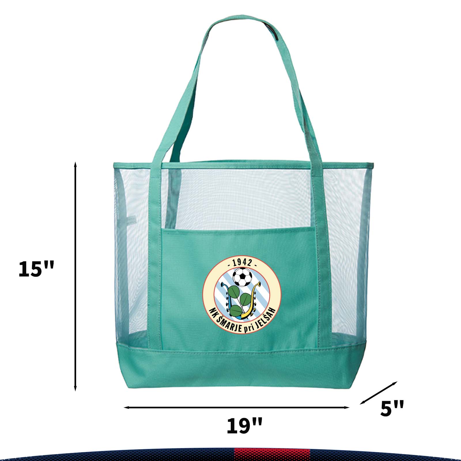 Jolie Mesh Beach Bag, custom tote bag with logo imprint 4