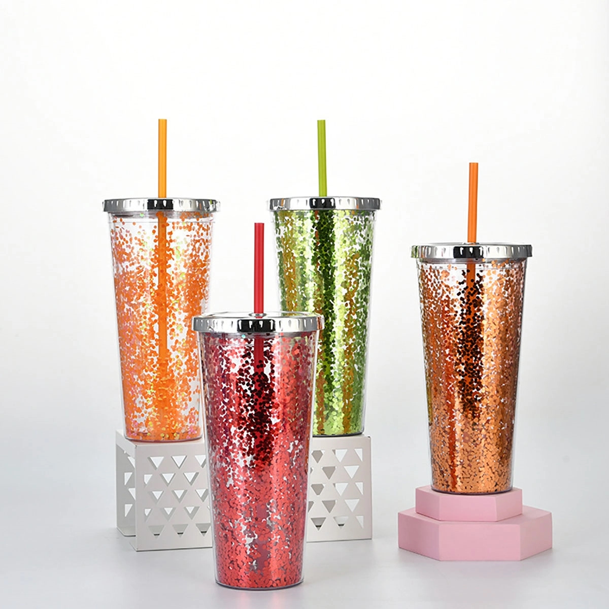 24 Oz Glitter Tumbler 3