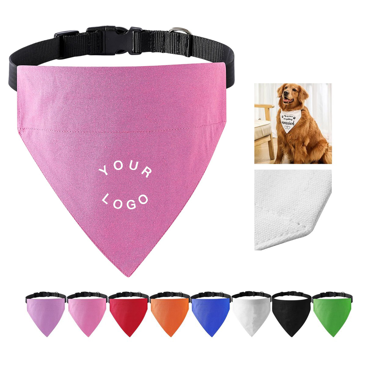 Lightweight Dog Bandana Collar for Photos or Events 6