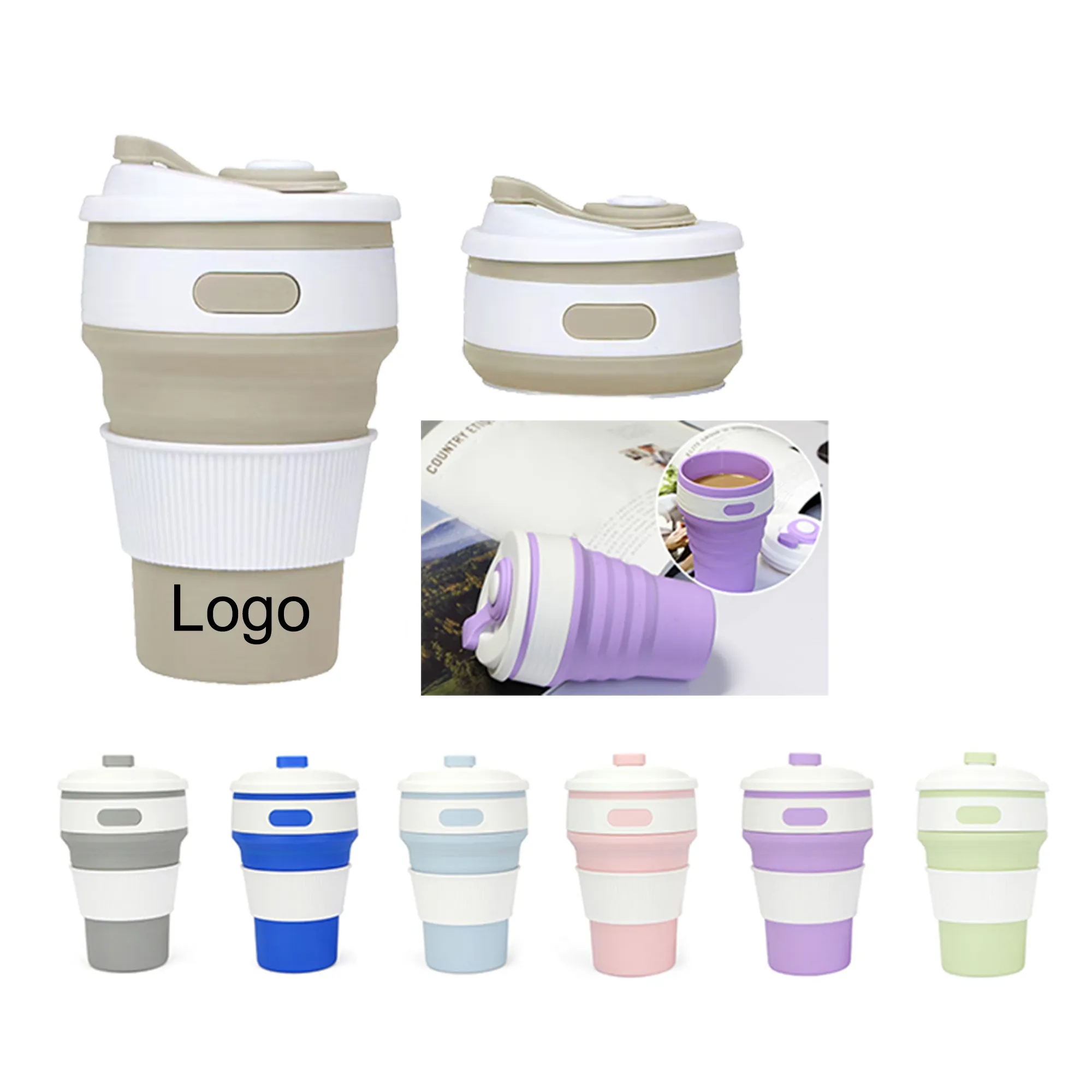 Collapsible Silicone Travel Cup Foldable 2