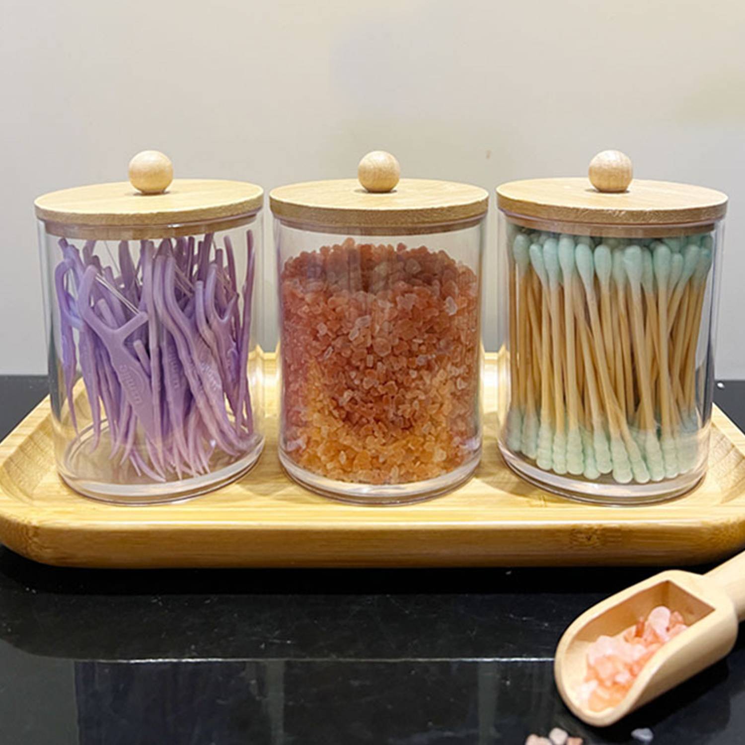Cotton Swab Storage Plastic Cup 2