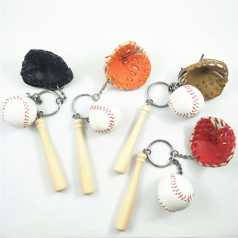 3 in 1 Baseball Metal Keychain 2