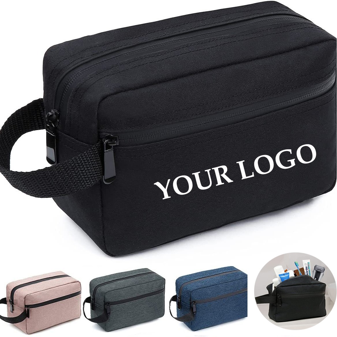 Men Oxford Travel Toiletry Bag 2