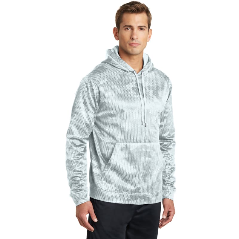 Sport-Tek Sport-Wick CamoHex Fleece Hooded Pullover. 6