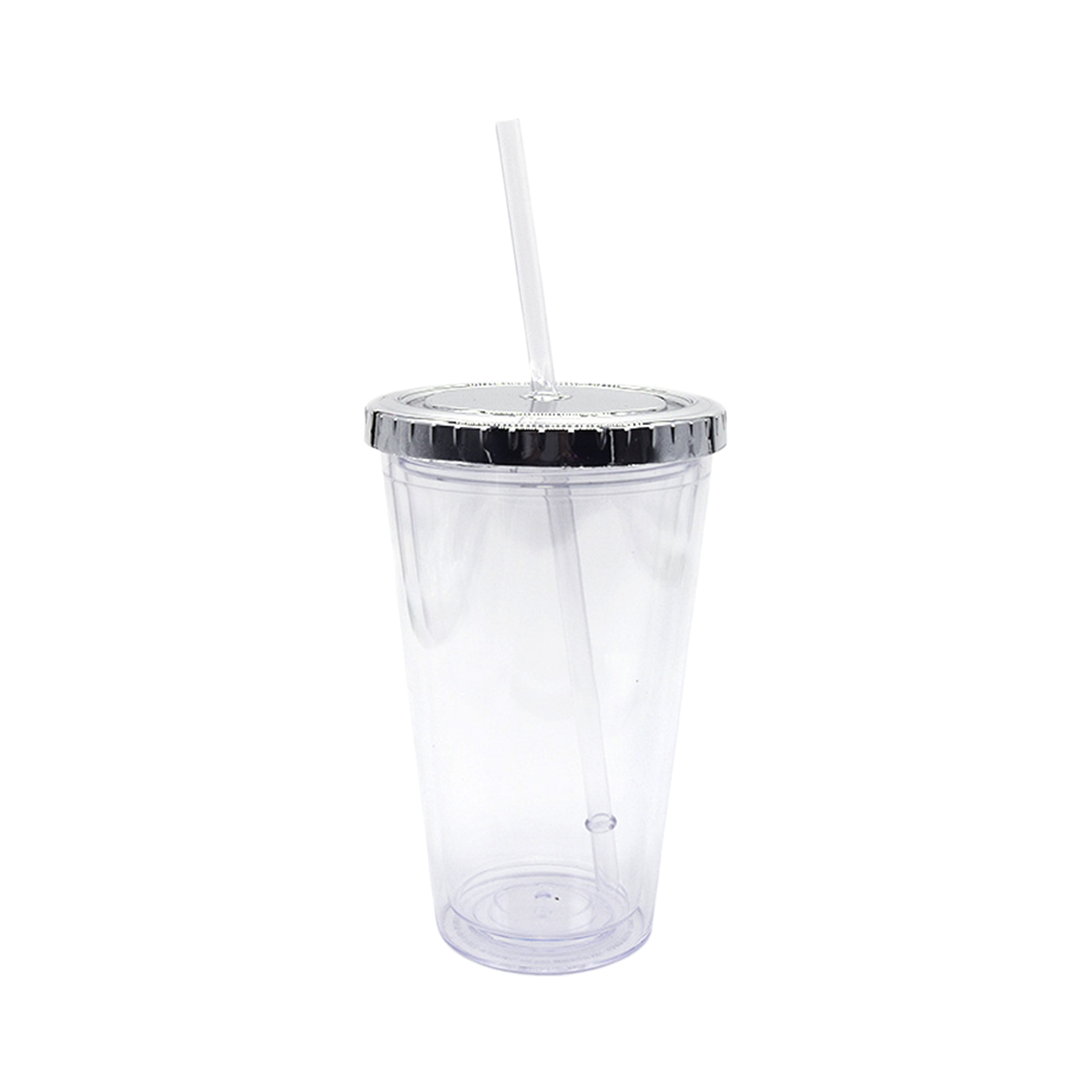 Portable 13-ounce double cup with straw 3