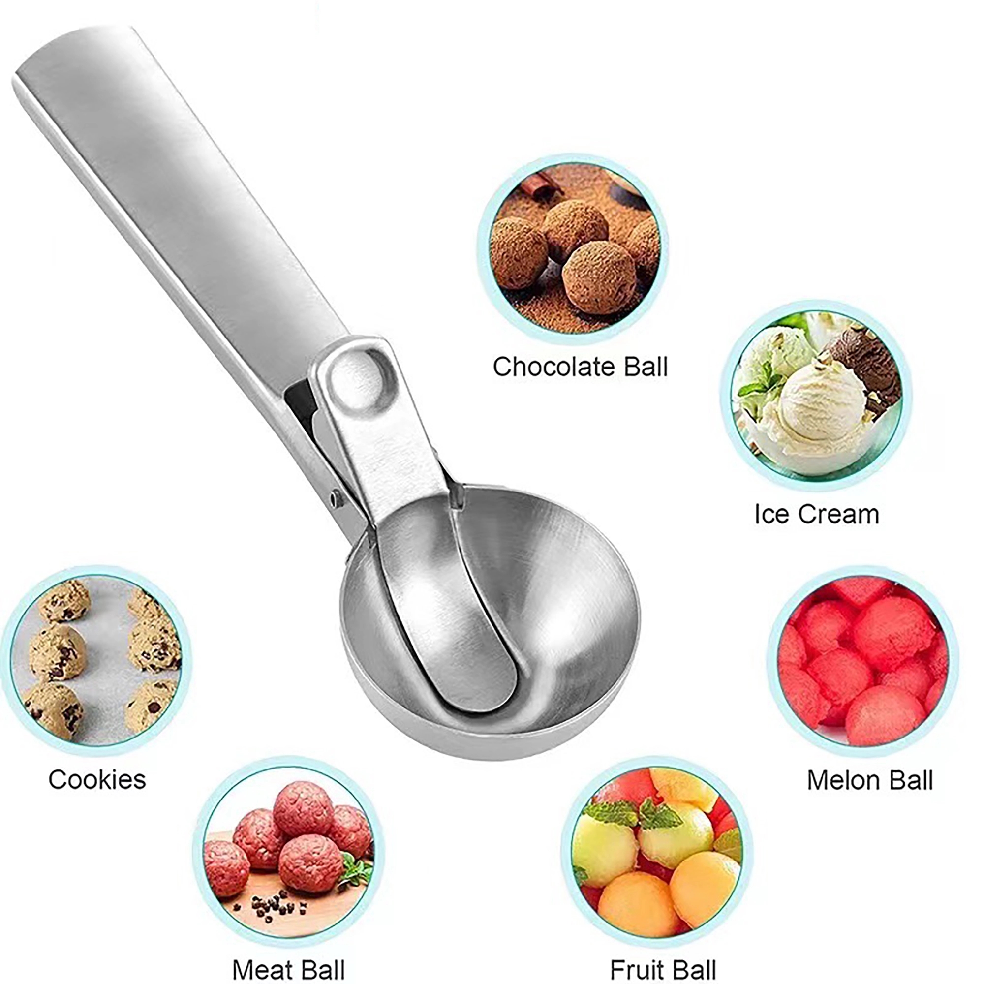 Stainless Steel Ice Cream Scoop 3