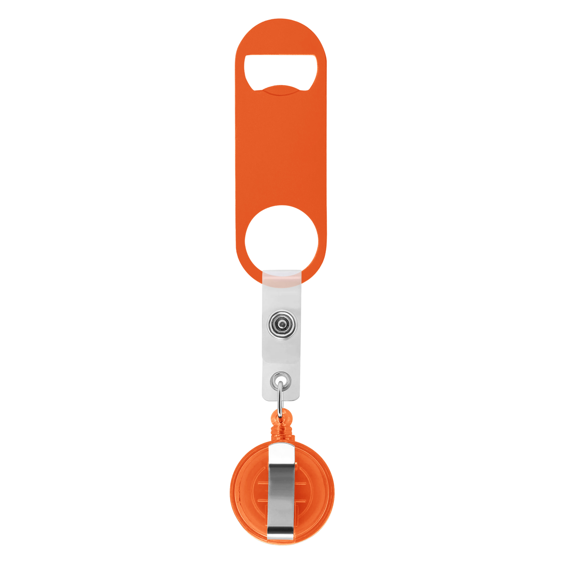Bottle Opener With Retractable Round Clip 10
