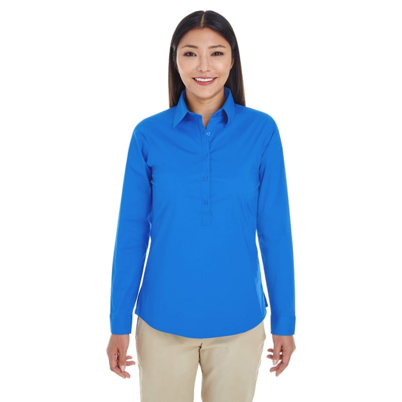 Devon & Jones Ladies' Perfect Fit™ Half-Placket Tunic Top 6