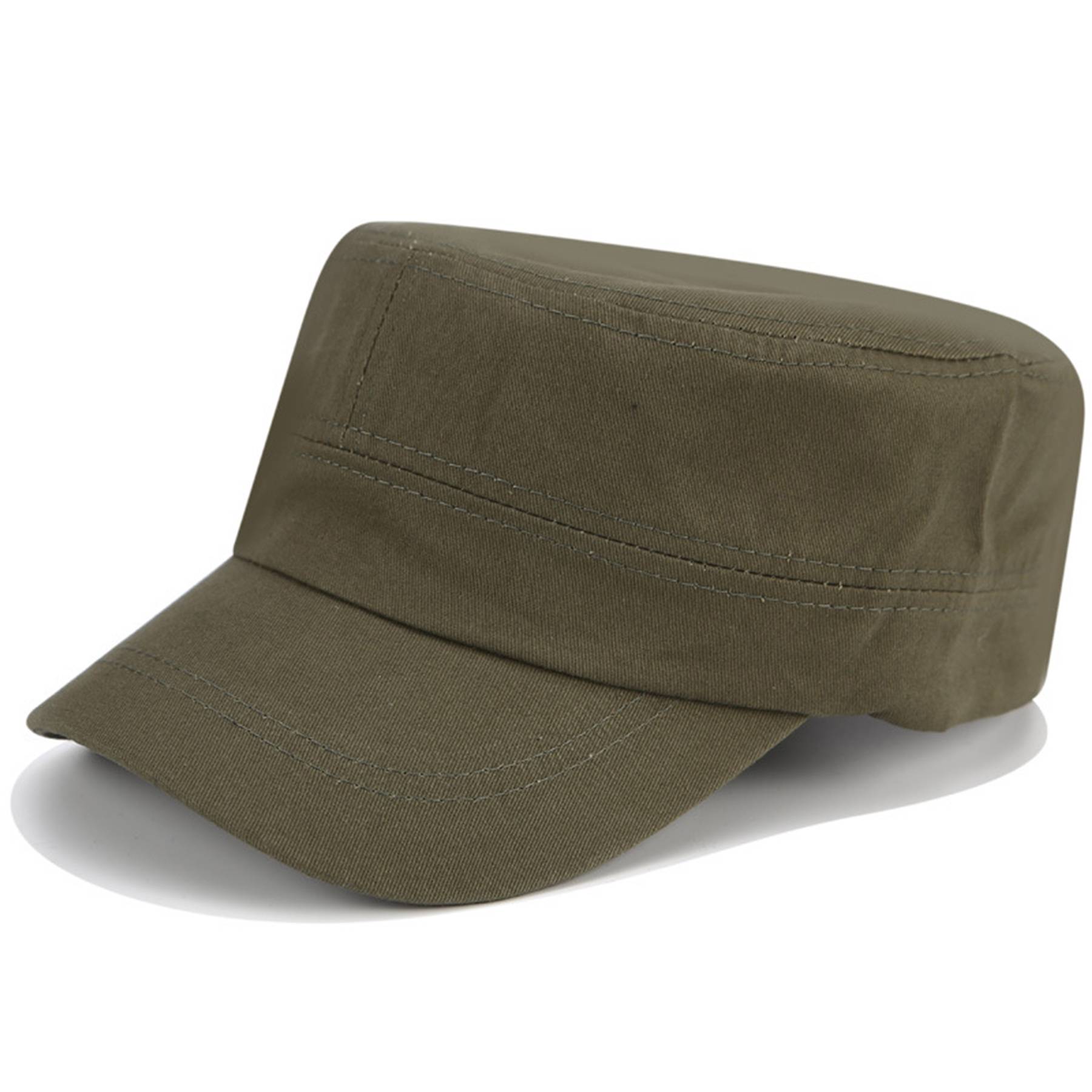Cotton Summer simple monochrome flat hat for men 4