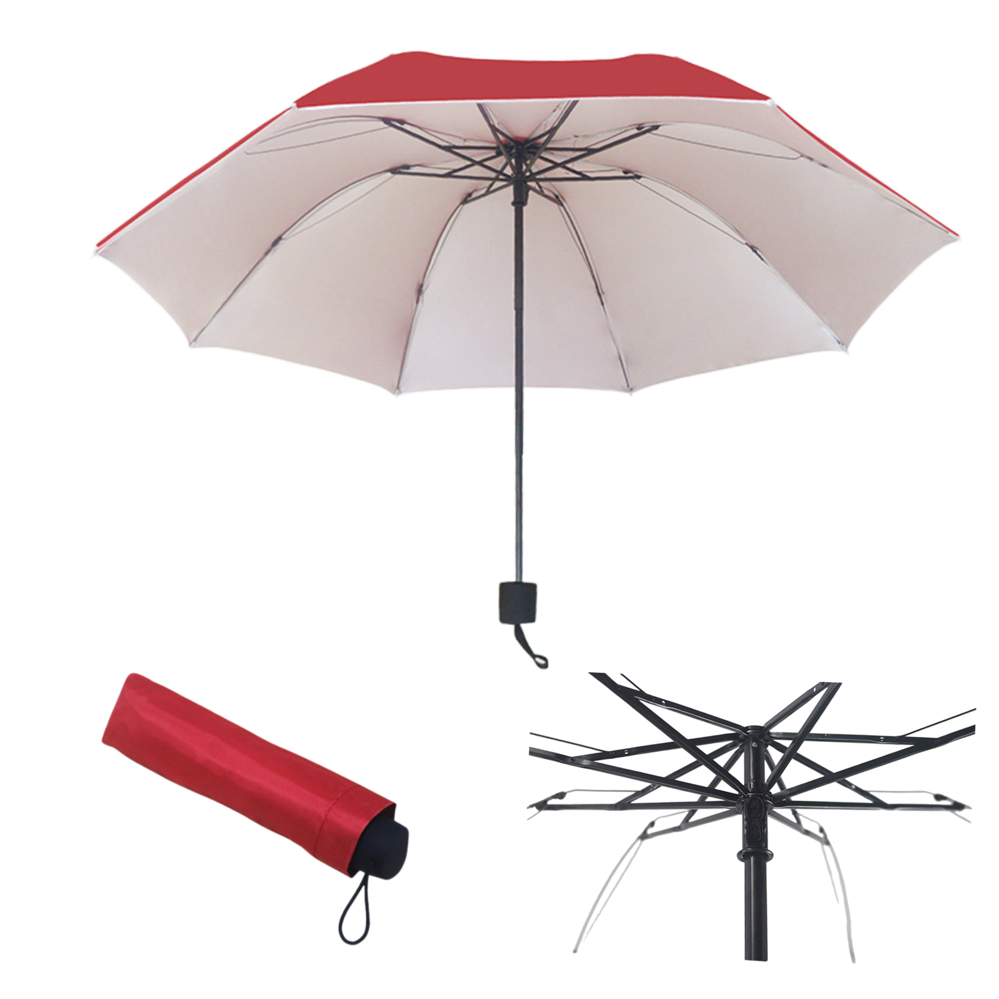 Vibrant Foldable Umbrella for Rain or Sun Protection 3