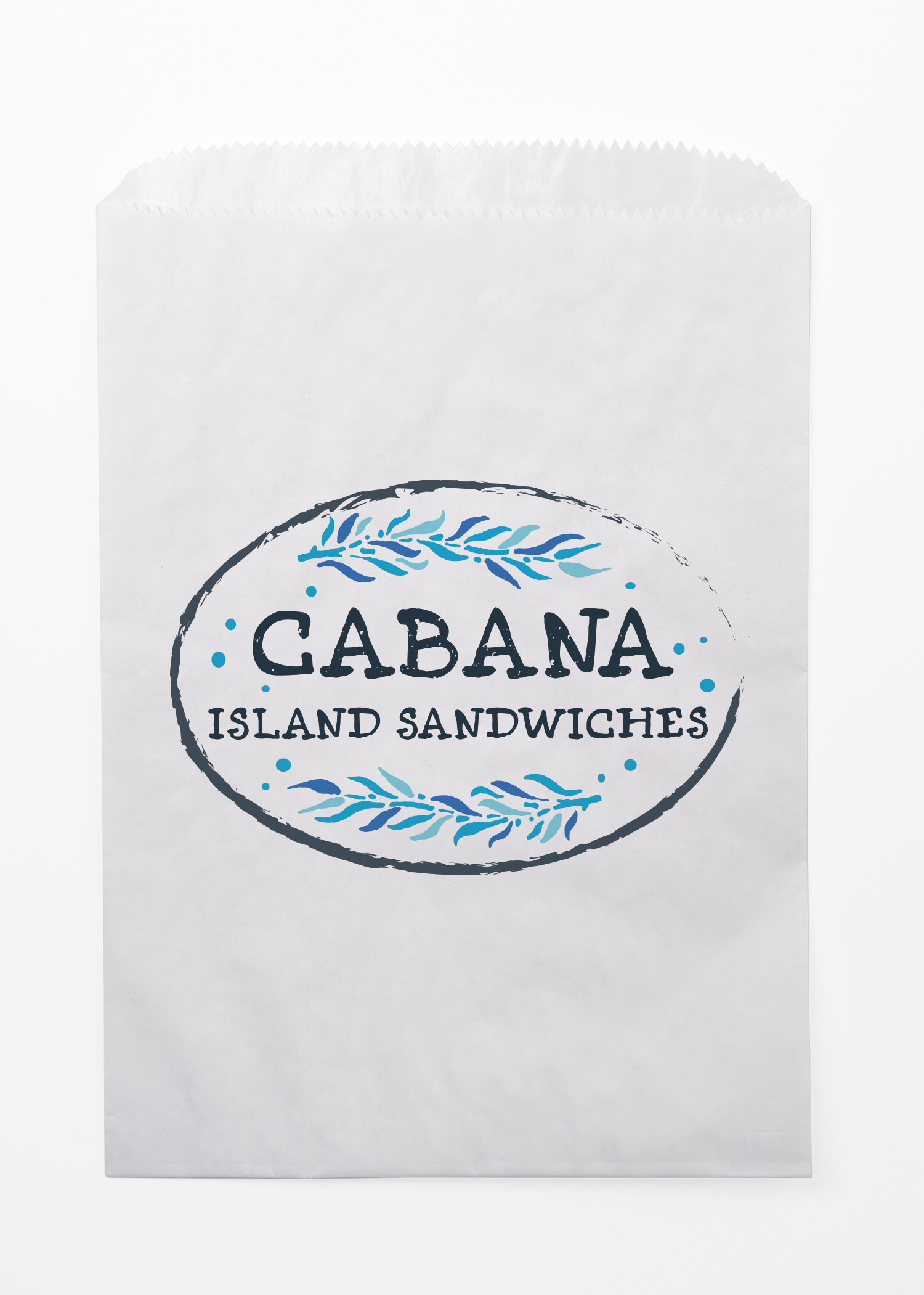 Full Color White Food Safe Paper Bags (6.75" x 9.25")