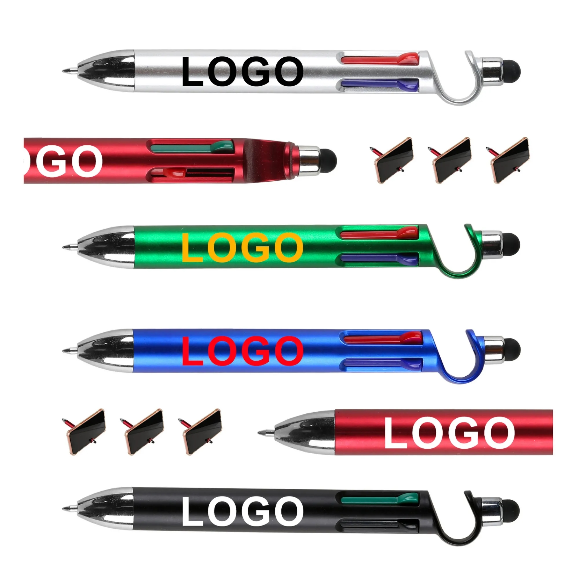 4-In-1 Multifunctional Phone Stand Stylus Ballpoint Pen 8