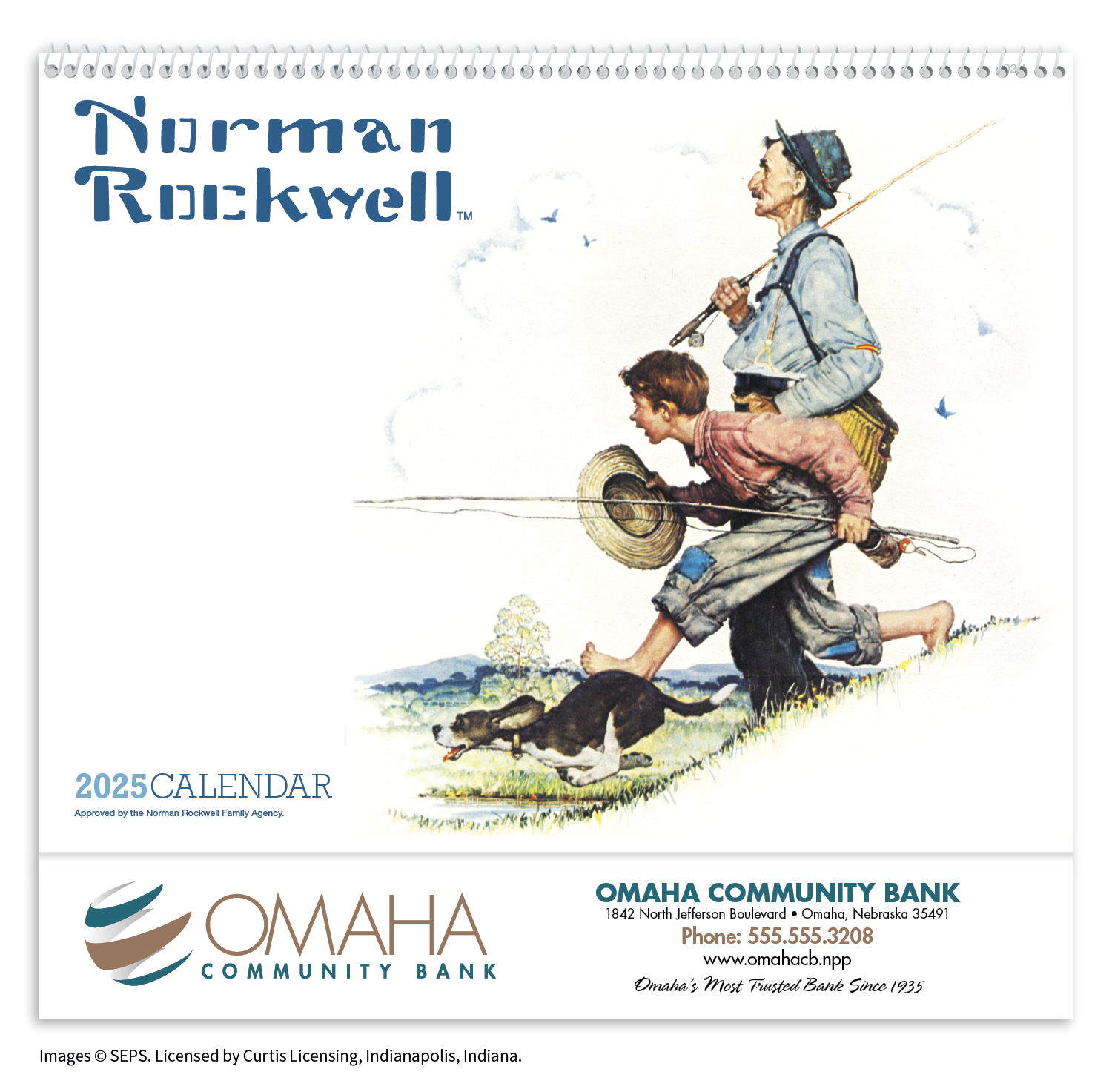 HotLine® Products Norman Rockwell Appointment Calendar - Spiral 19