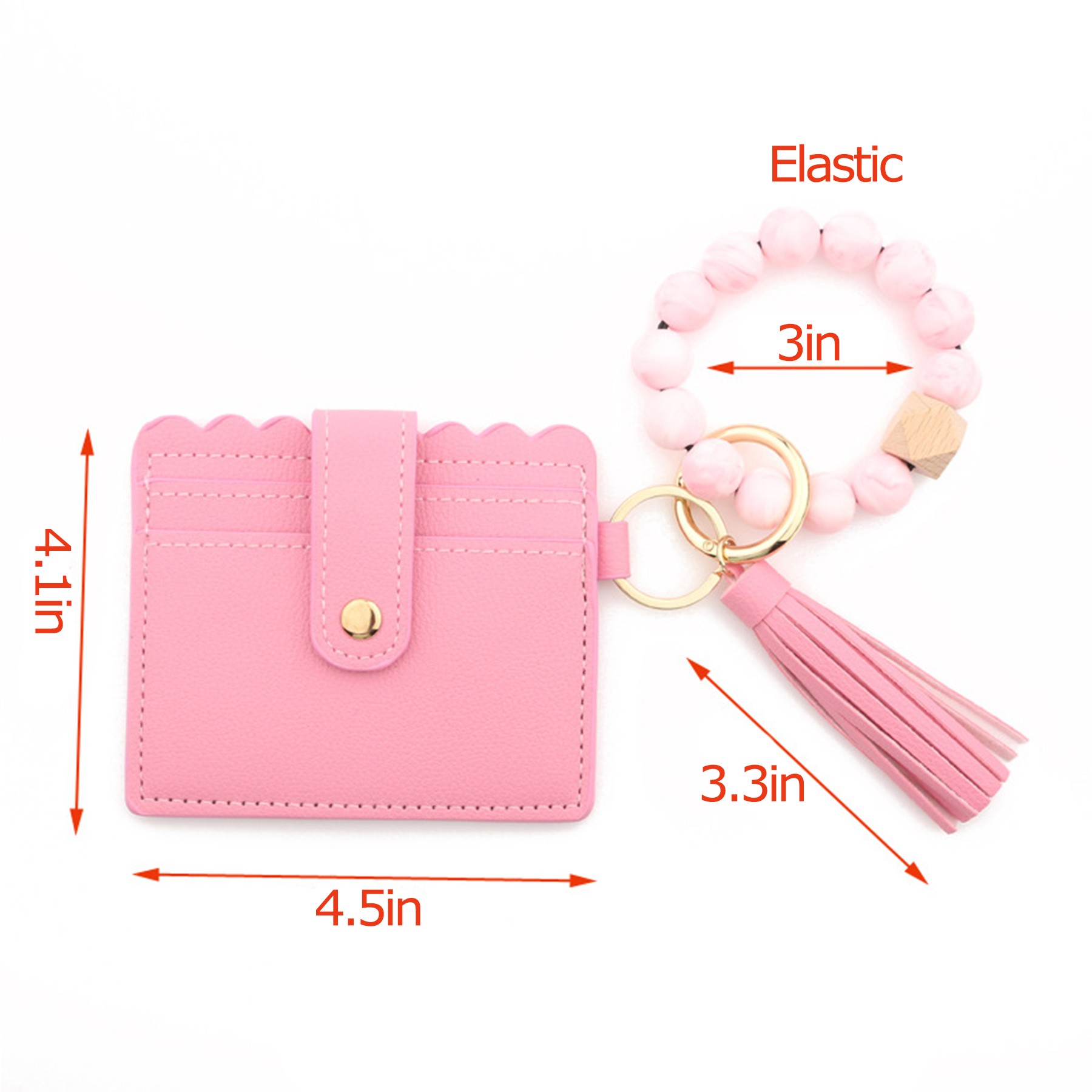 Women's Wristlets Key Ring With Wallet 7