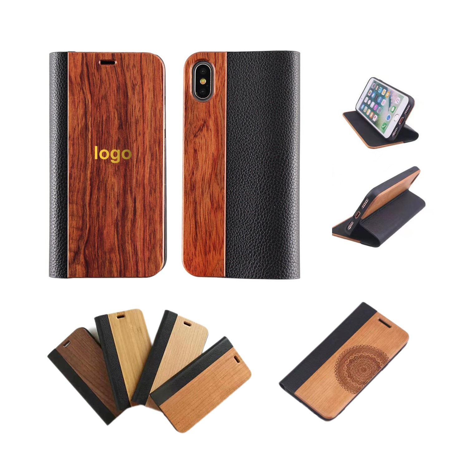 Wood & Leather Phone Case 1
