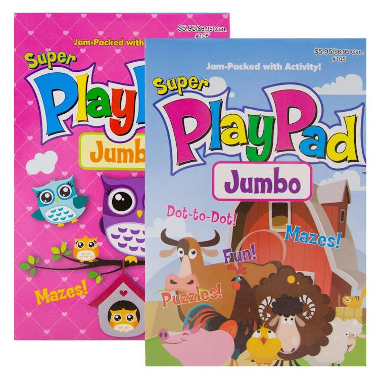 Super Jumbo Play Pads - Digest Size Two Titles 2