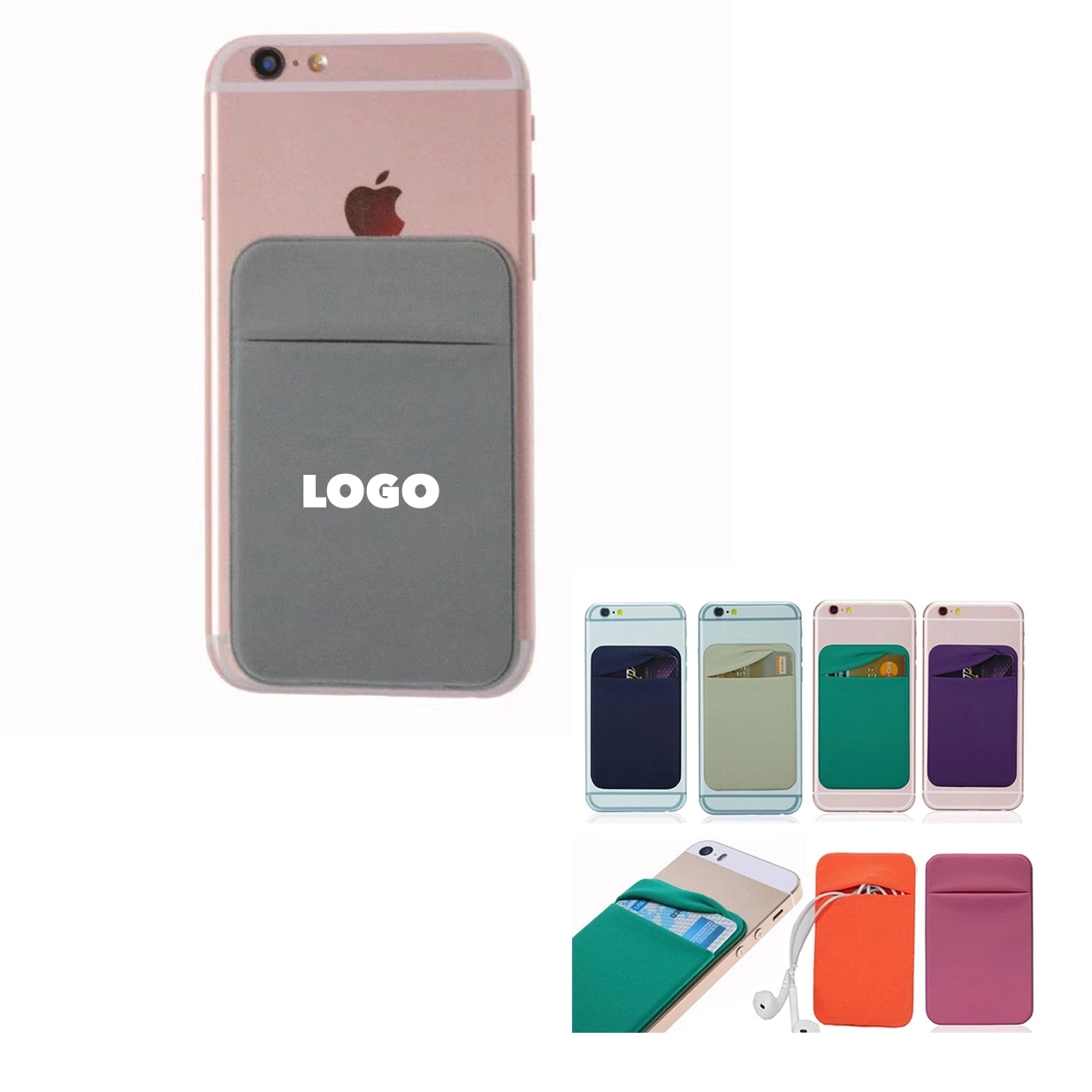 Multifunctional PVC Phone Wallet Earbud Pocket 12