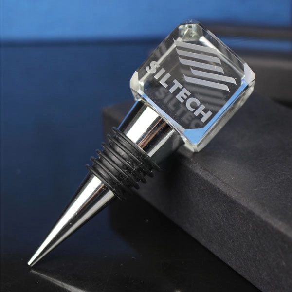 Crystal Square Wine Bottle Stopper 4
