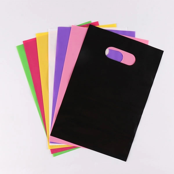 7" x 10.5" - Small Die Cut Handle Plastic Gift Bags 5