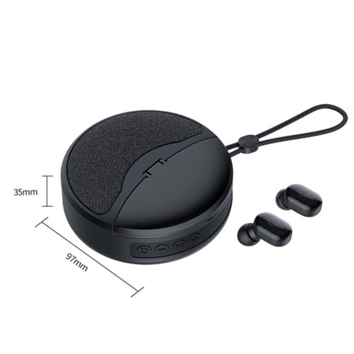 Wireless Bluetooth Speaker with Earbuds 2 In 1 5