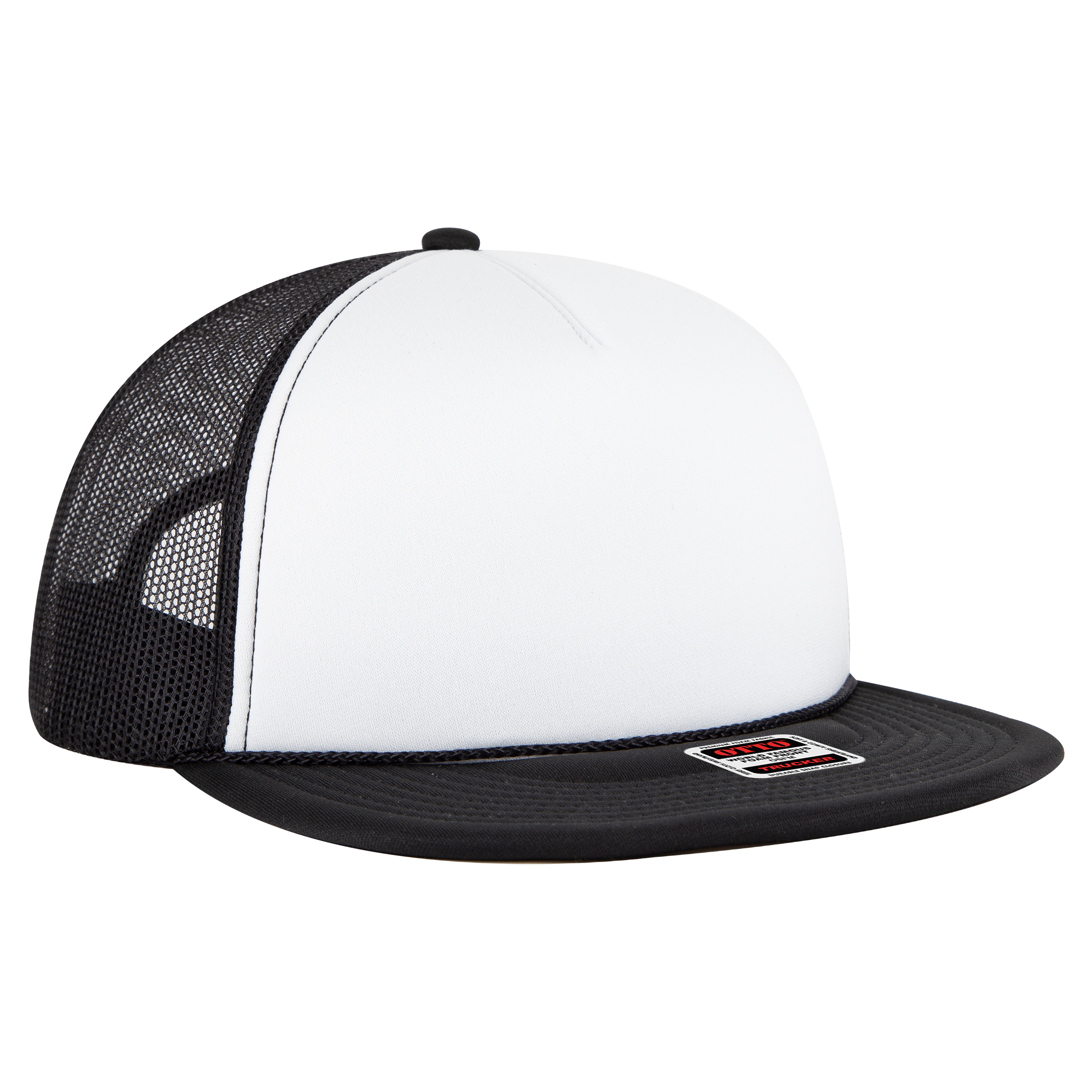 OTTO CAP® OTTO SNAP 5 Panel Pro Style Mesh Back Trucker Snapback Hat 1