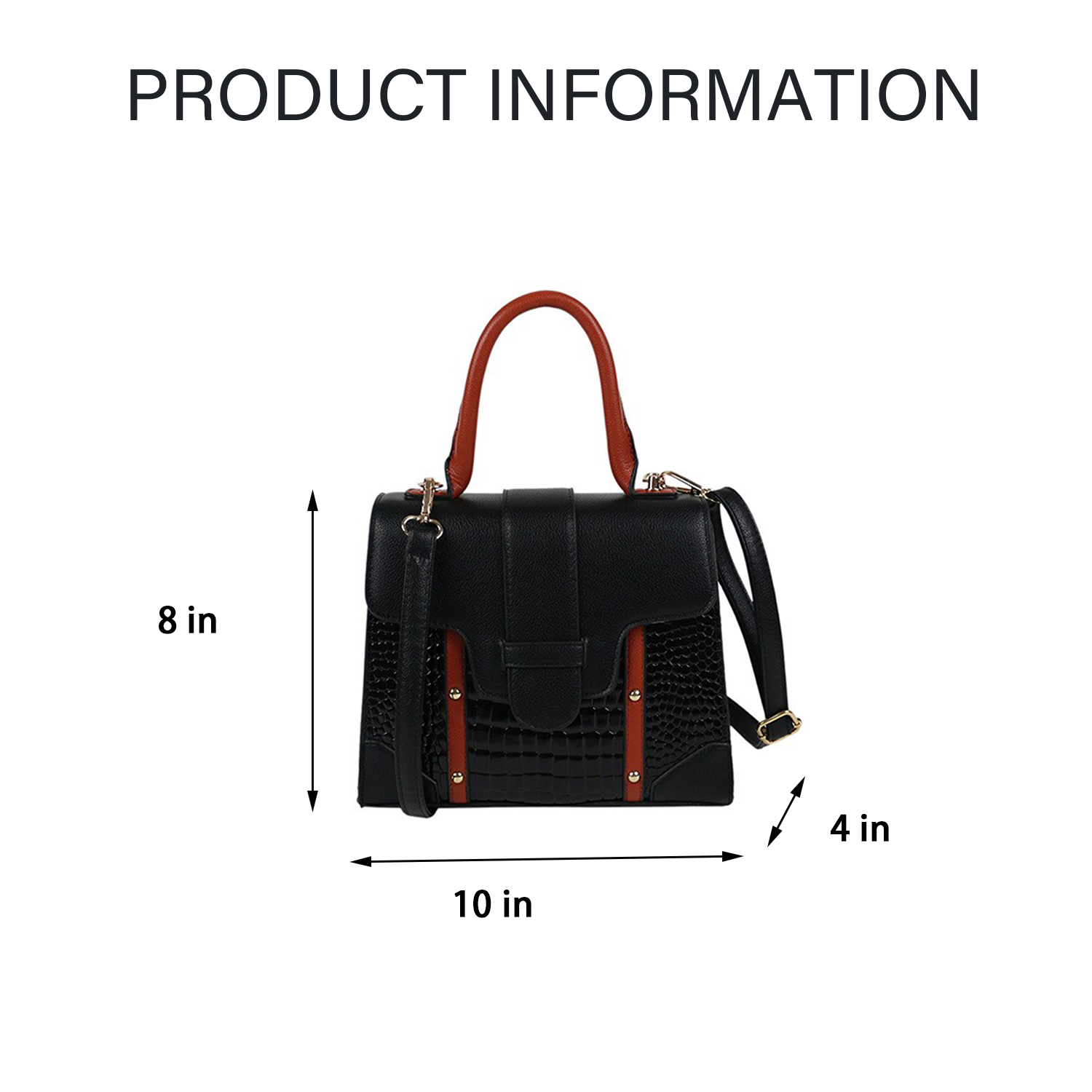 Pu Leather Hand-Held Messenger Bag 2
