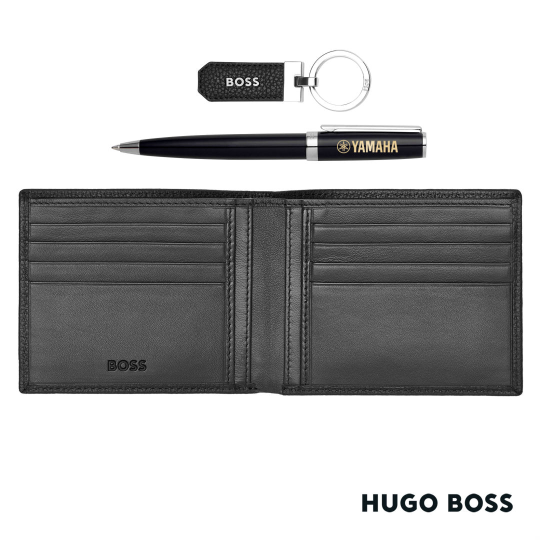 Hugo Boss® Ballpoint Pen, Key Ring & Wallet Set 2