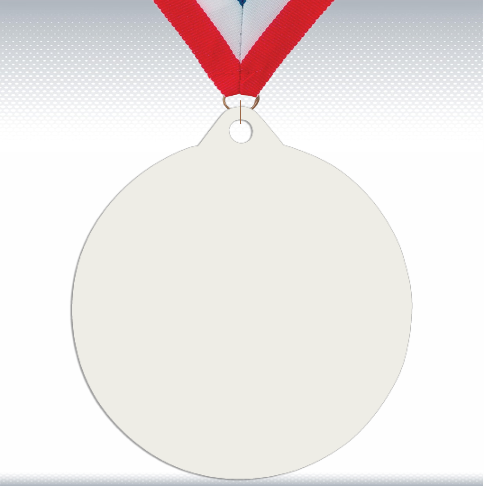 2 3/4" Full Color Sublimation Medal (White base medal) 3