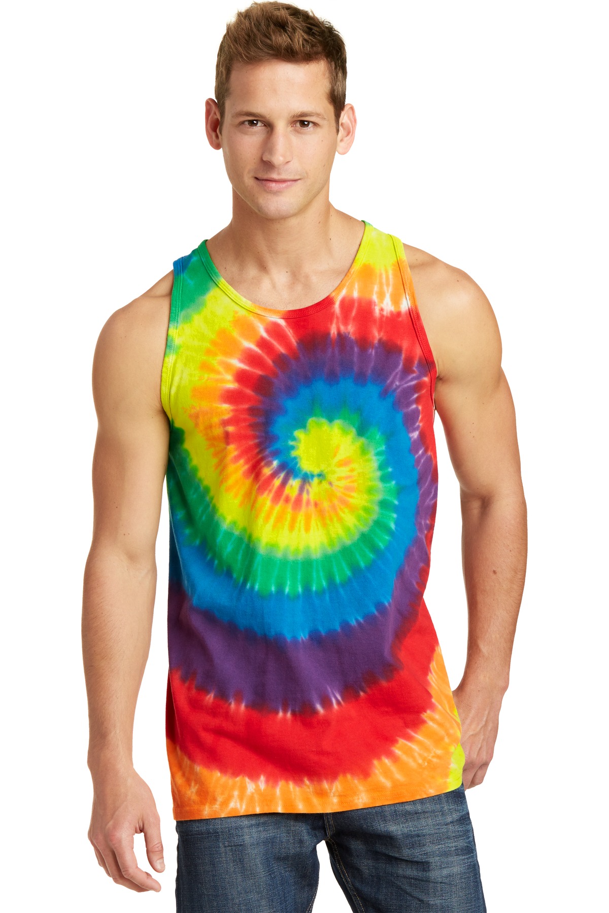 Port & Co Tie-Dye Tank Top. PC147TT 35