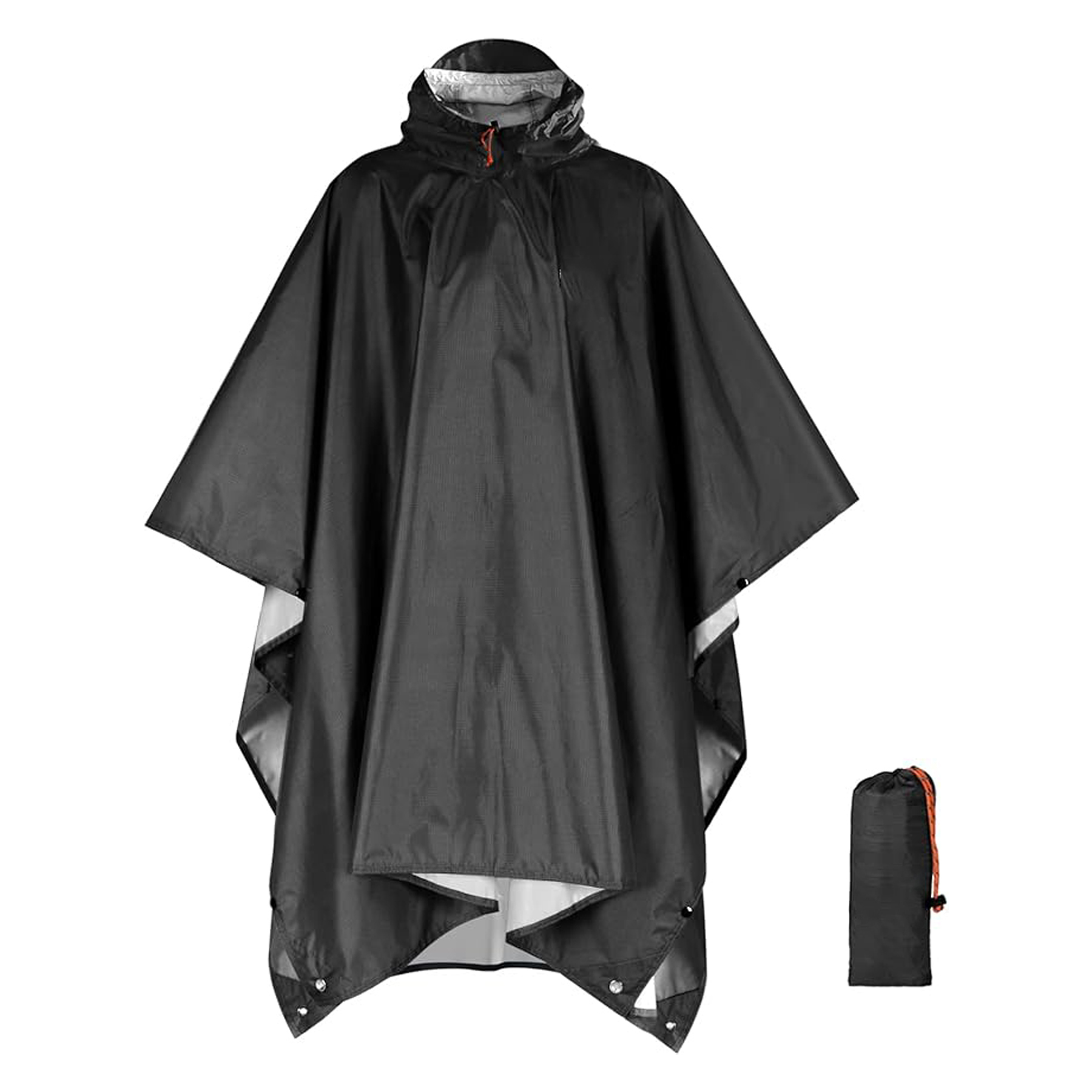 Hooded Rain Poncho 3