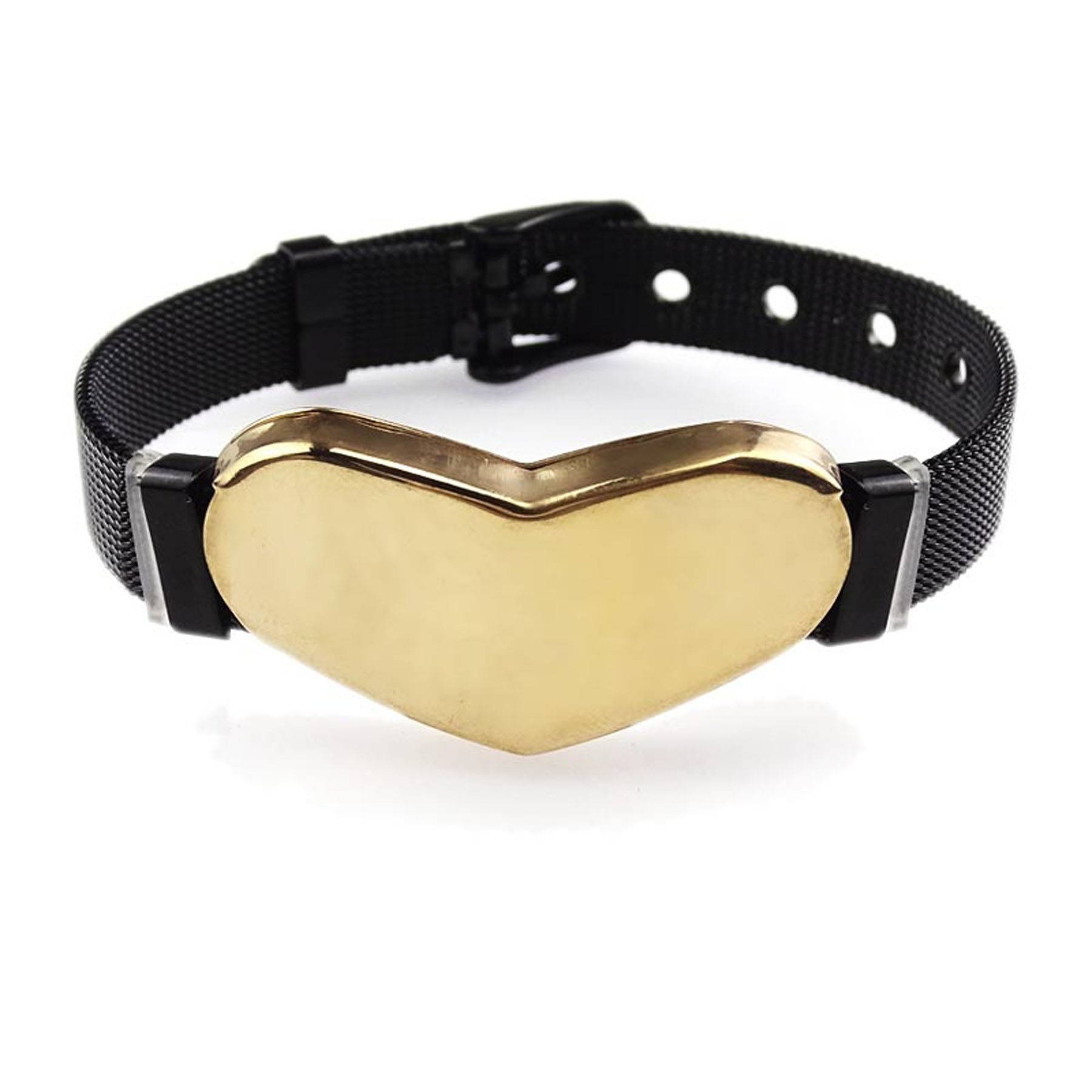 Heart-Shaped Watch Chain Stainless Steel Bracelet 7