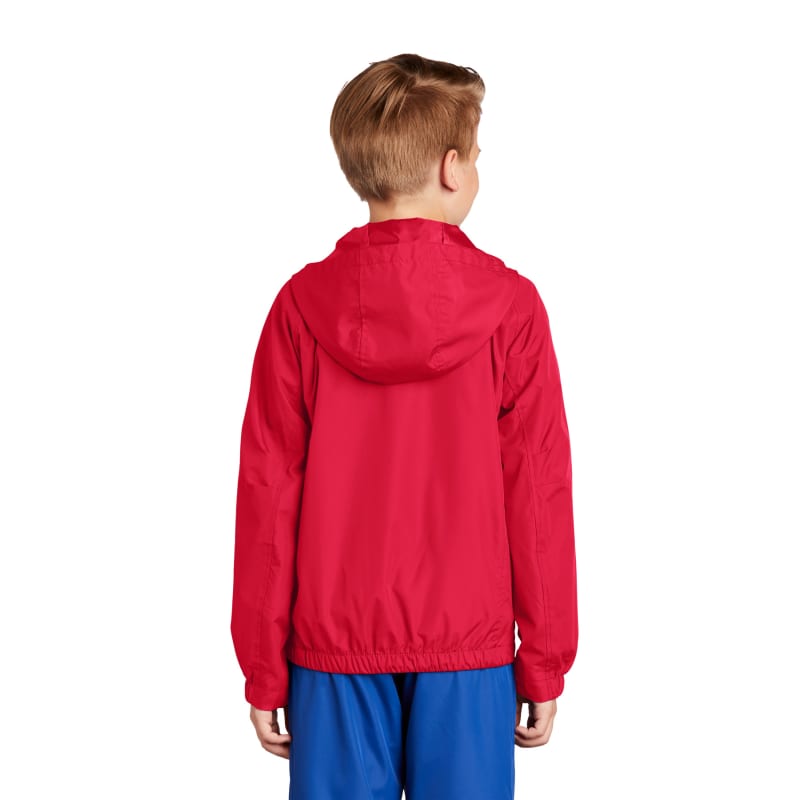 Sport-Tek Youth Hooded Raglan Jacket. 2