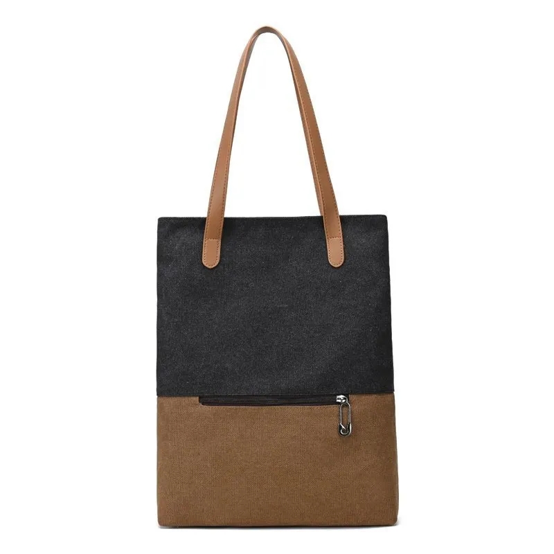 Simple Vintage Canvas Tote Bag 6