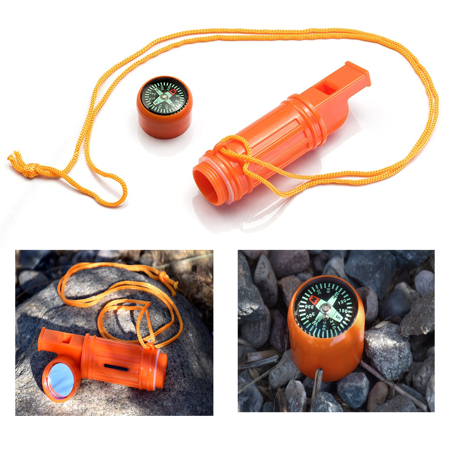 5-in-1 Survival Whistles in gift box 5