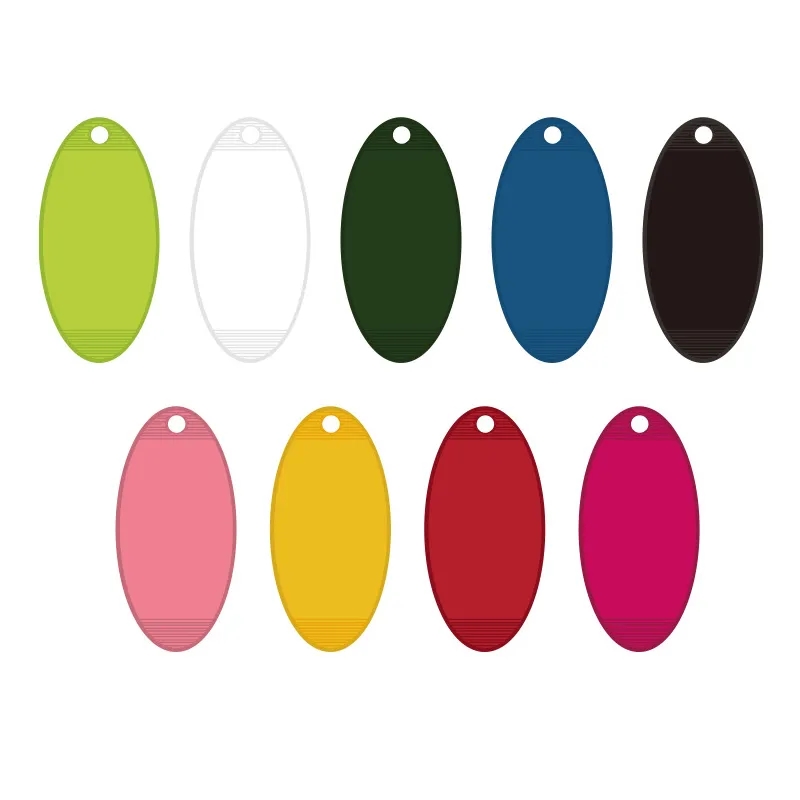 Oval Plastic Hotel Key Tags 2