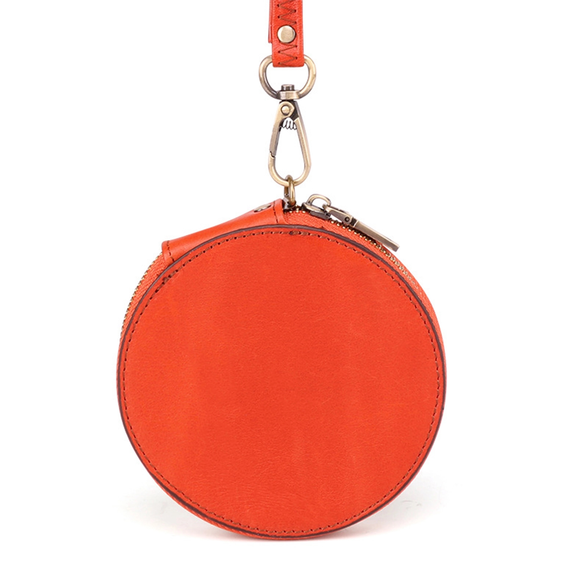 Leather Round Mini Coin Pouch 4
