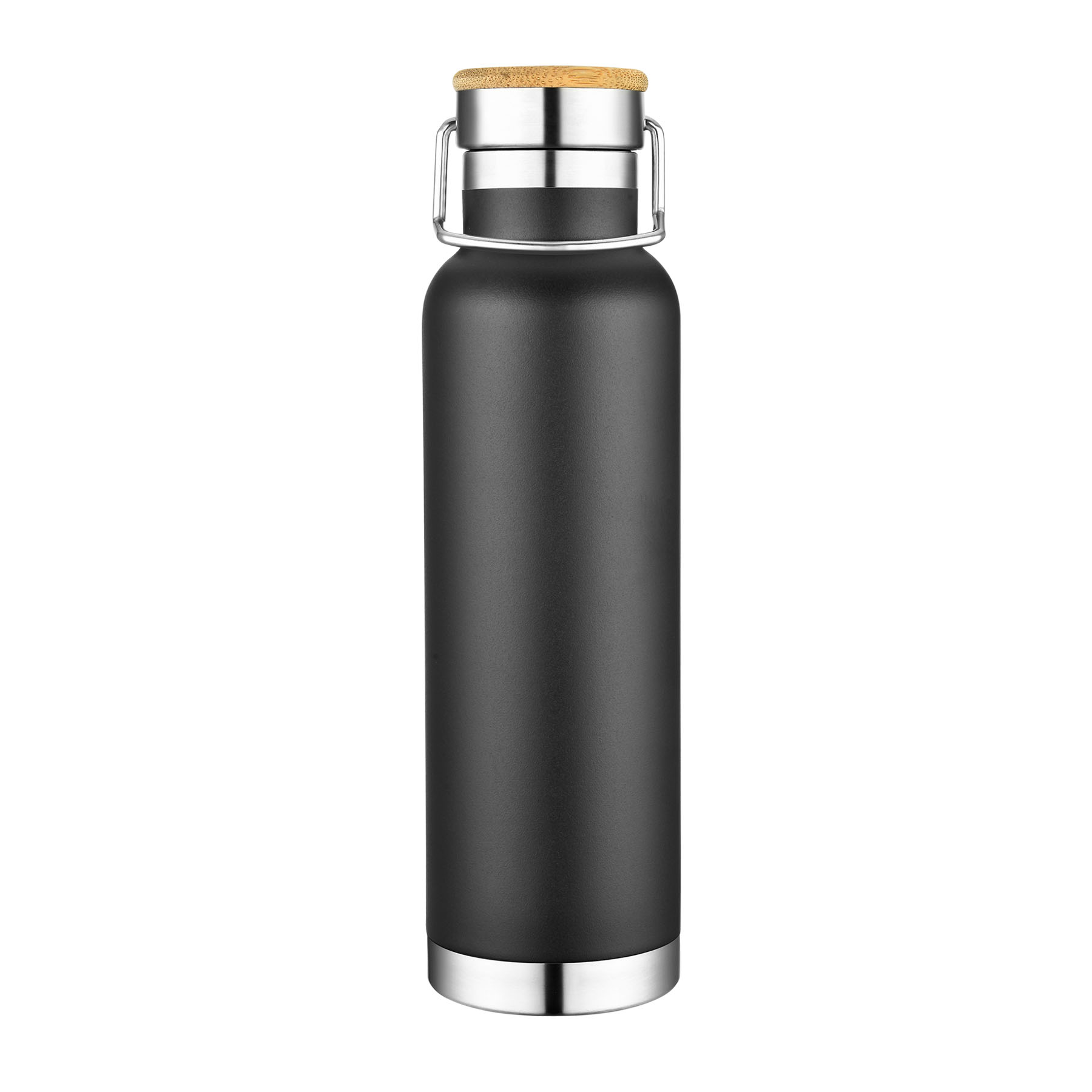 20oz. Double Wall SS Vacuum Tumbler with bamboo lid 4