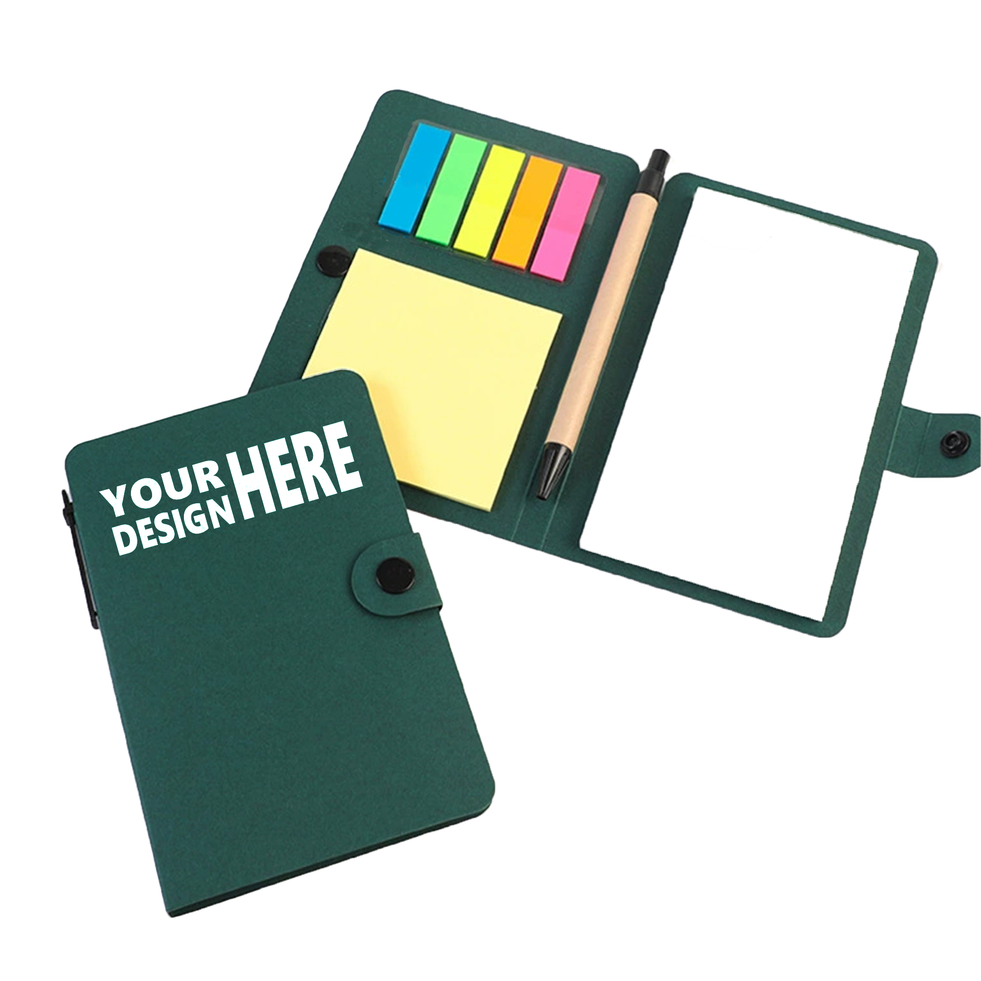 Portable Button Type Memo Pad Combo 5